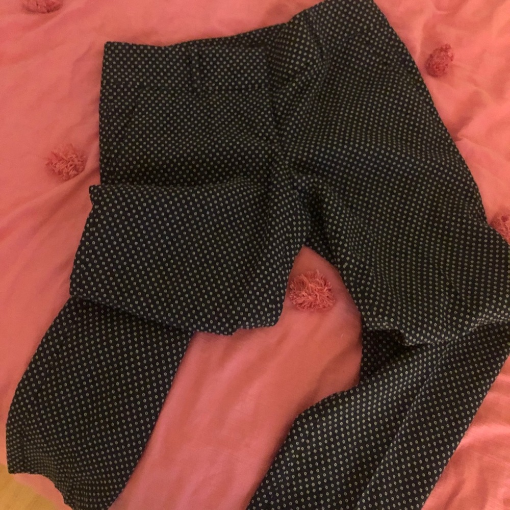 Ann Taylor blue and white trousers